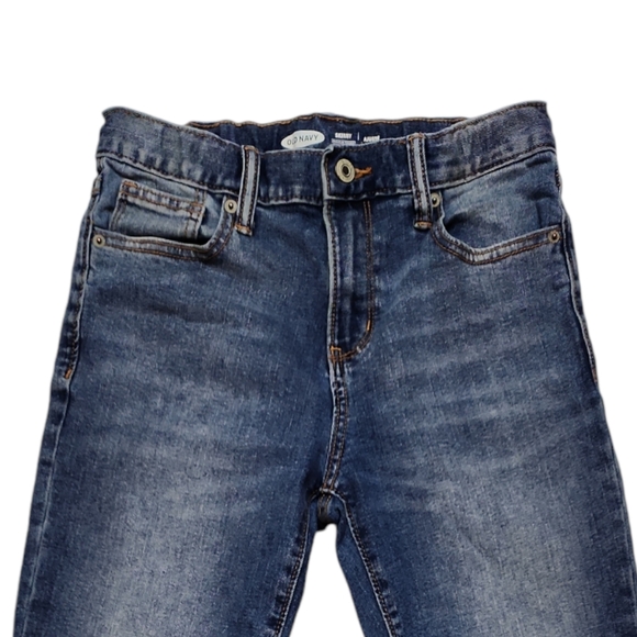 Old Navy Adjustable Waist Stretch Denim Jeans Boys Size 14 - Picture 4 of 7